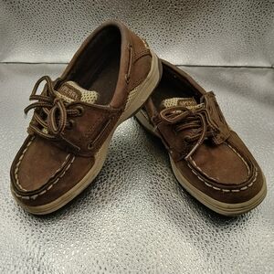 KIDS Sperry Brown Topsiders Toddler Size 9.5